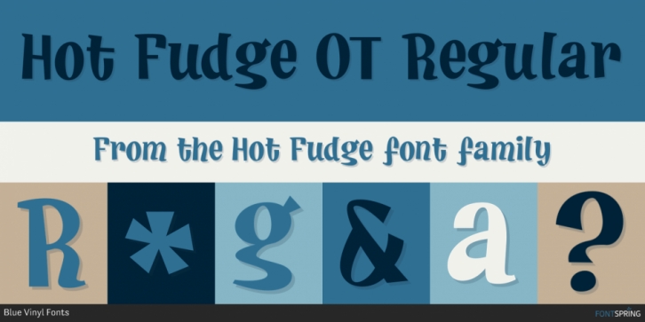 Hot Fudge font preview