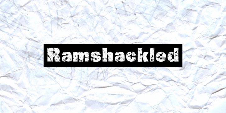 Ramshackled Pro font preview