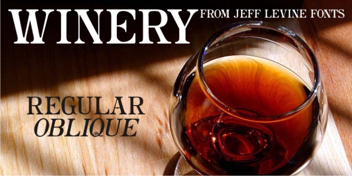 Winery JNL font preview