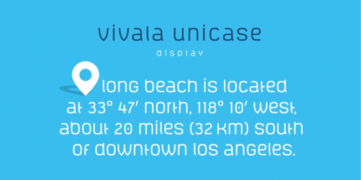 Vivala Unicase font preview