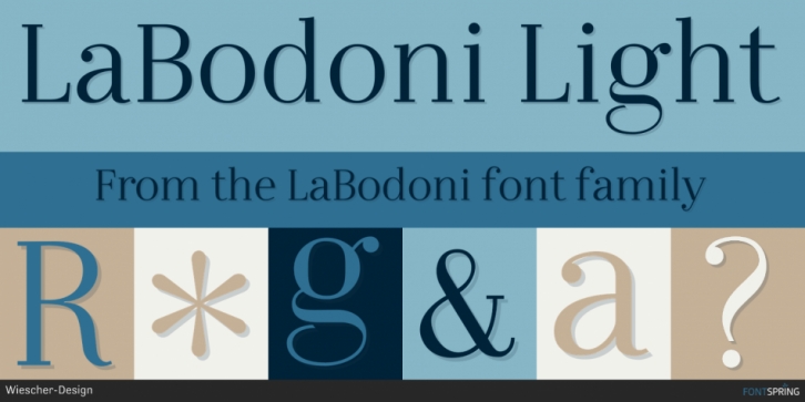 LaBodoni font preview