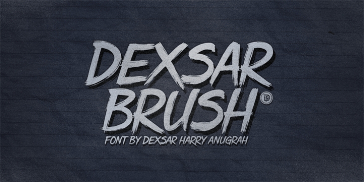 DHF Dexsar Brush font preview