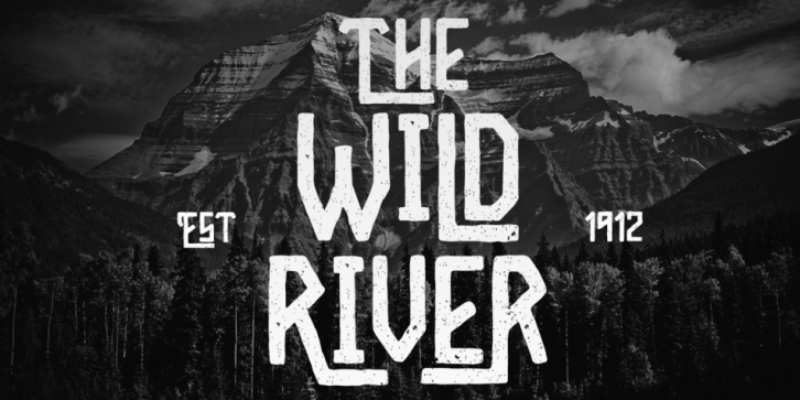 Wild River font preview