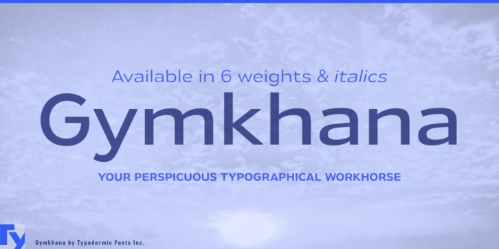Gymkhana font preview