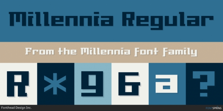 Millennia font preview