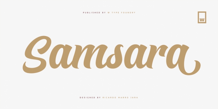 Samsara font preview