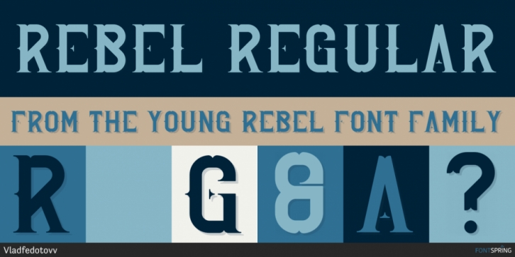 Young Rebel font preview