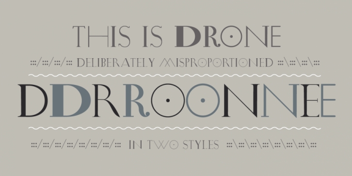 Drone font preview