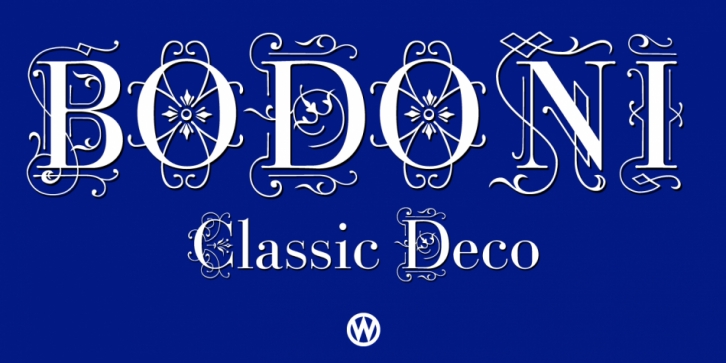 Bodoni Classic Deco font preview