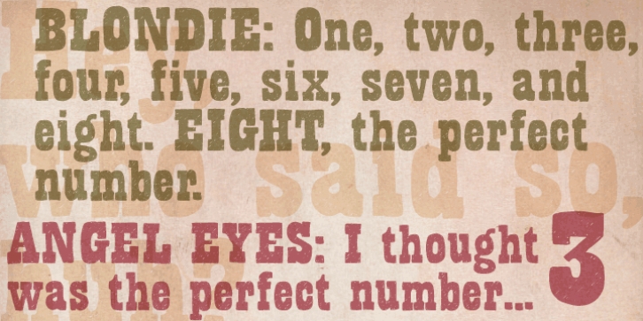 Bandoliers font preview