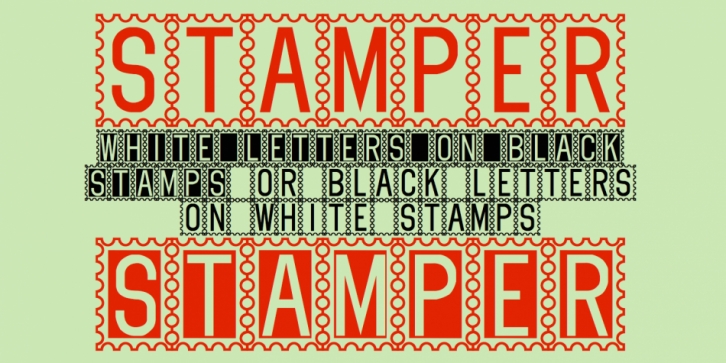 Stamper font preview