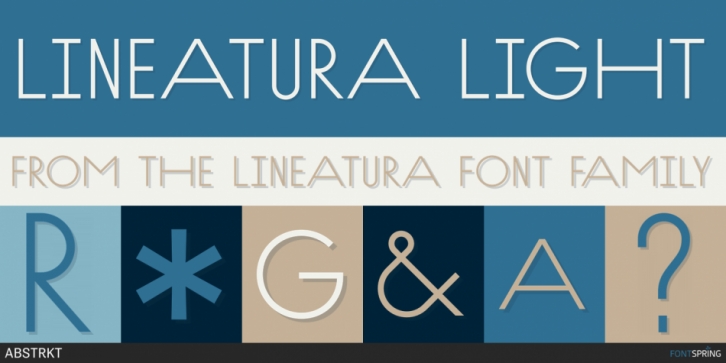 Lineatura font preview