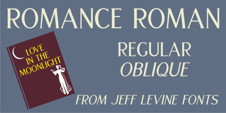 Romance Roman JNL font preview