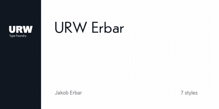 URW Erbar font preview