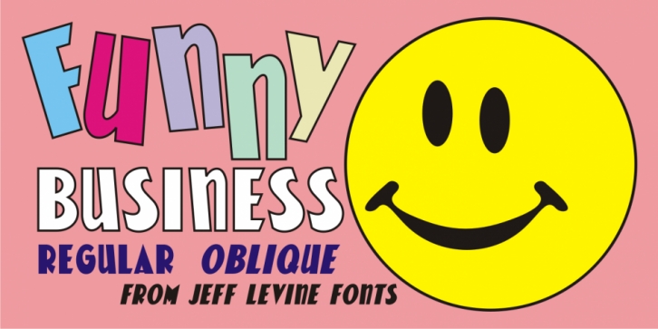 Funny Business JNL font preview