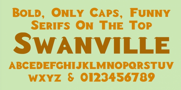 Swanville font preview