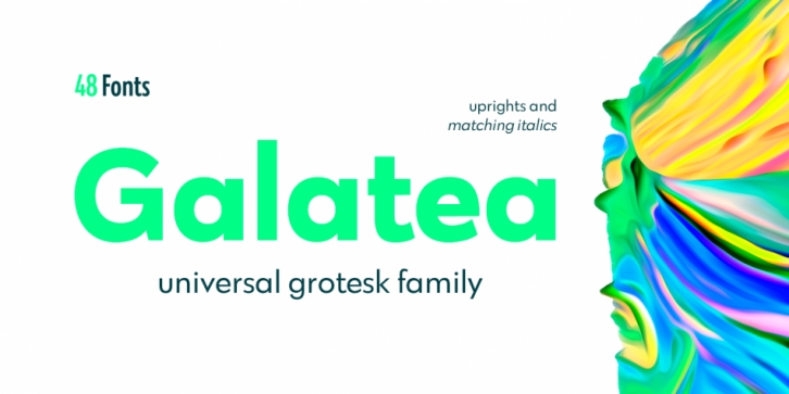 Galatea font preview