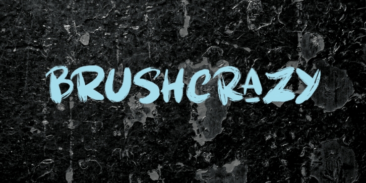 Brushcrazy font preview