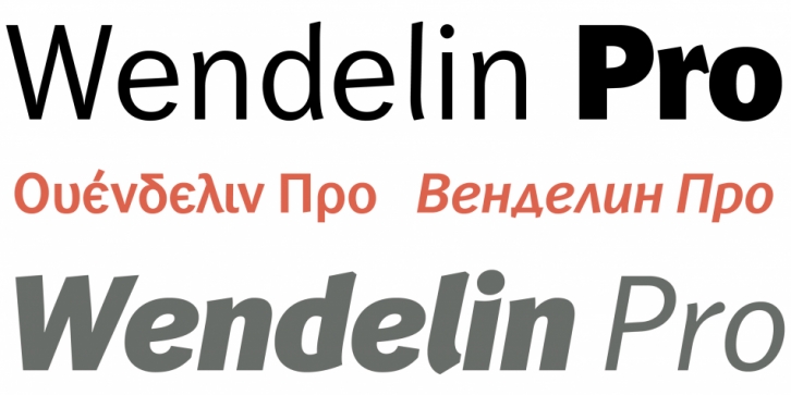 Wendelin Pro font preview