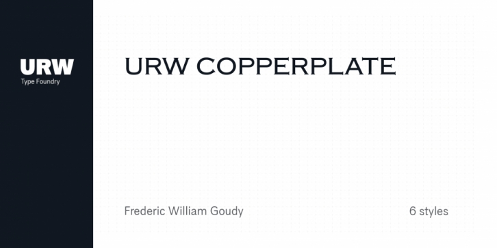 URW Copperplate font preview