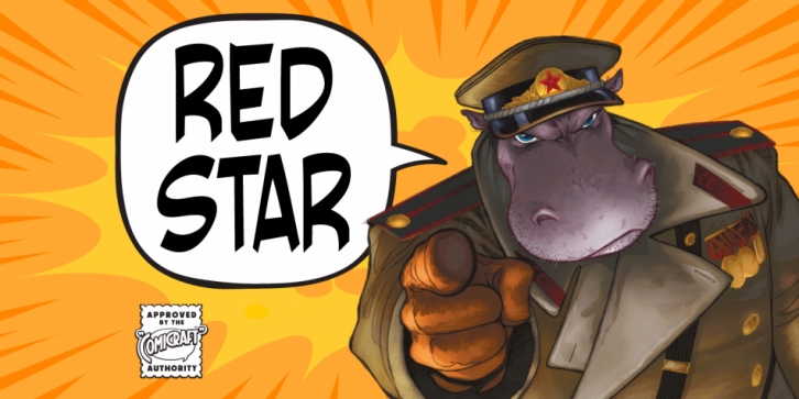 Red Star font preview