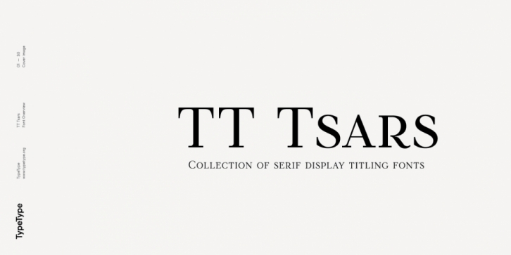 TT Tsars font preview