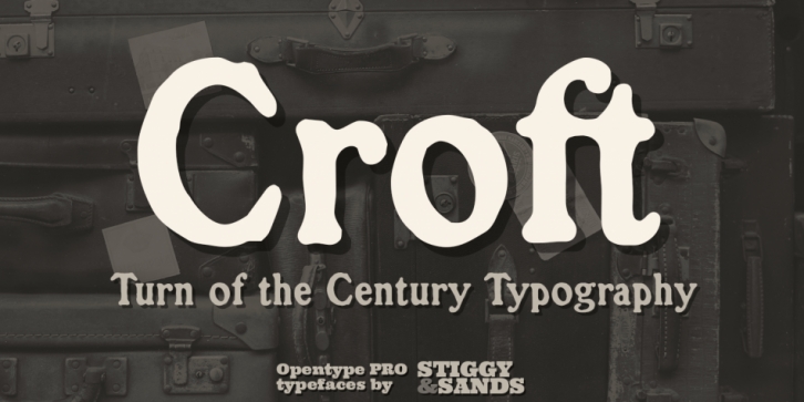Croft font preview