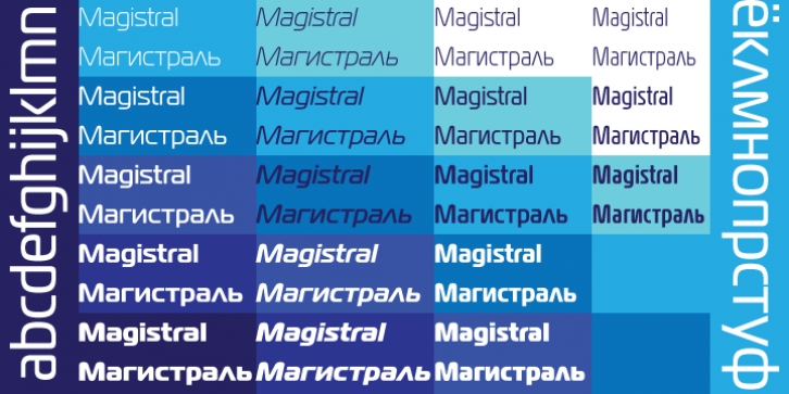 Magistral font preview
