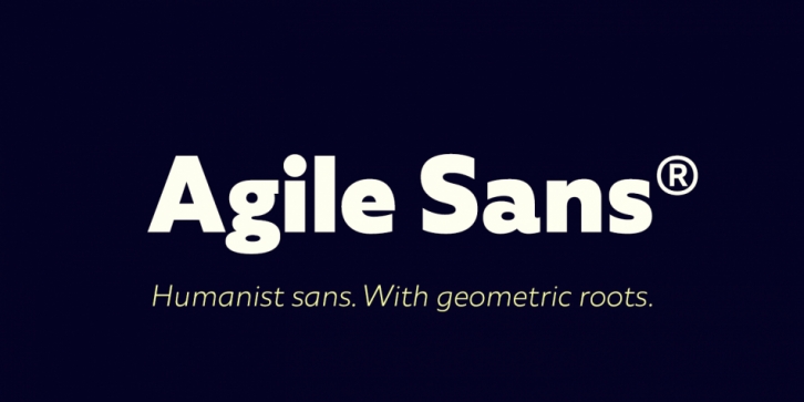Agile Sans font preview