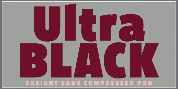 Freight Sans H Pro Ultra Blacks font preview