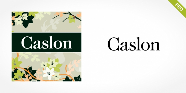 Caslon Pro font preview