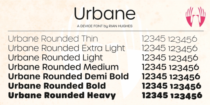 Urbane Rounded font preview