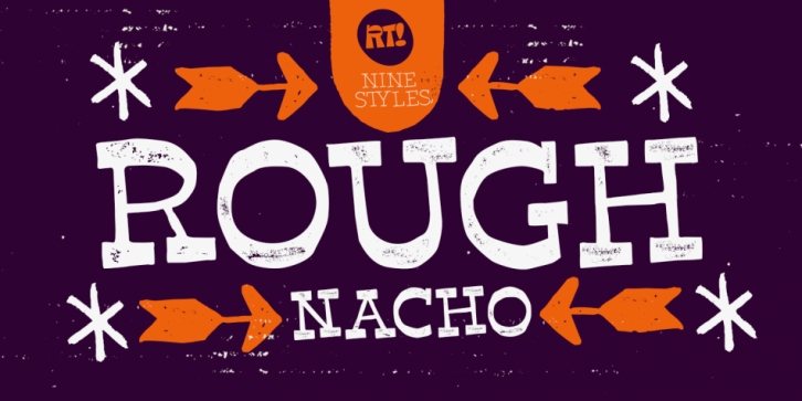 Nacho Rough font preview