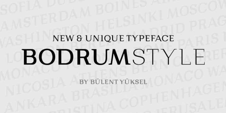 Bodrum Style font preview