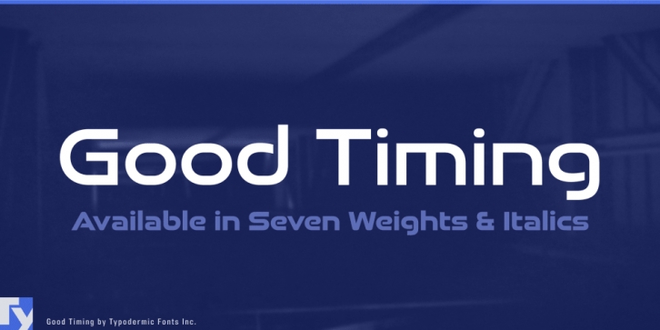 Good Timing font preview