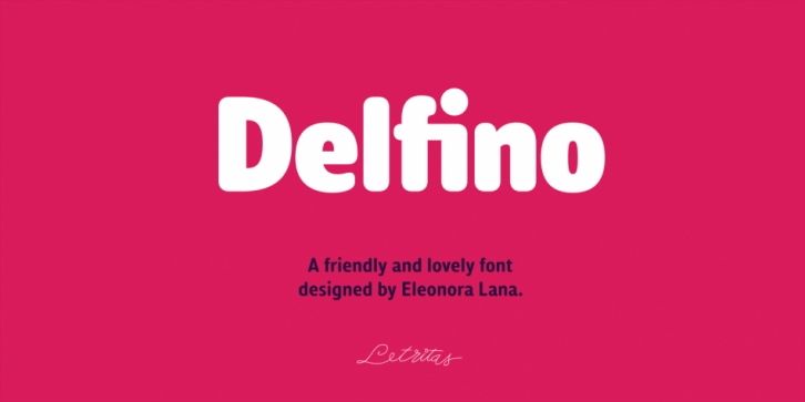 Delfino font preview