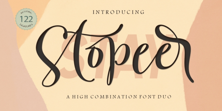 Stay Stopeer font preview