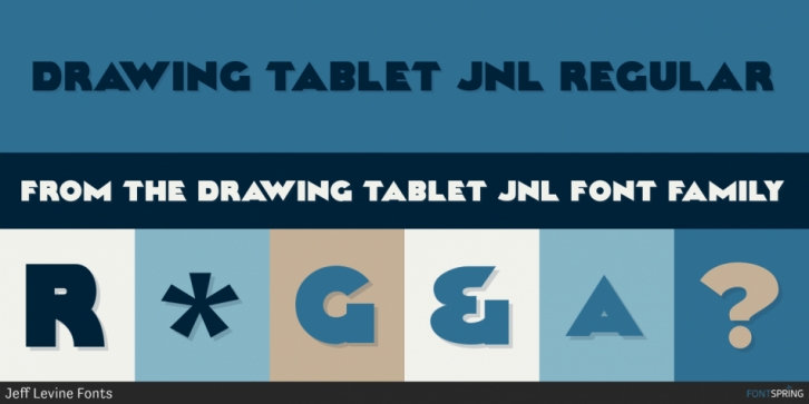 Drawing Tablet JNL font preview