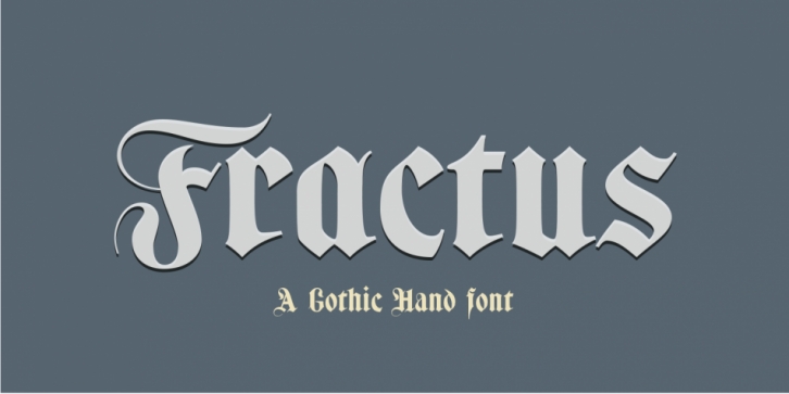 Fractus font preview