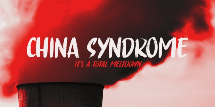 China Syndrome font preview