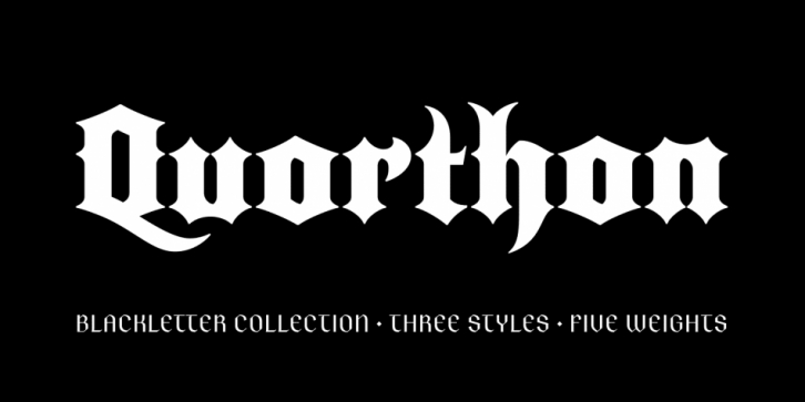 Quorthon font preview