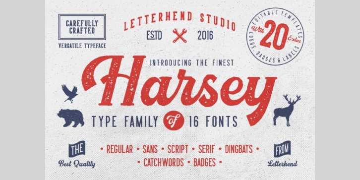 Harsey font preview