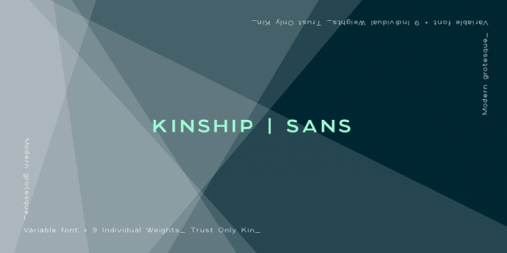 Kinship Sans font preview