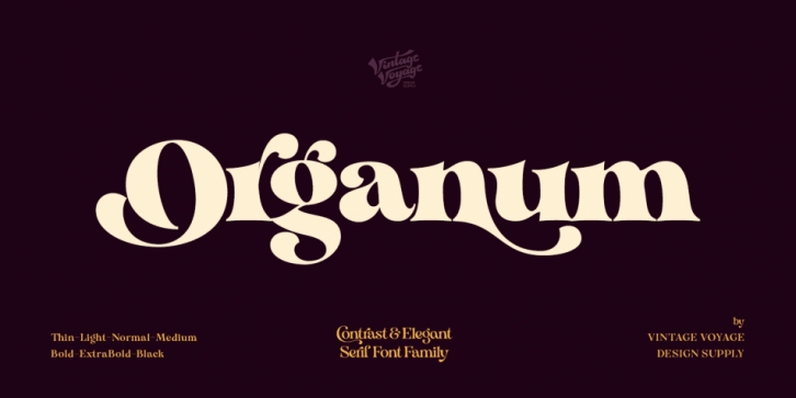 Organum font preview
