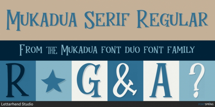 Mukadua font preview