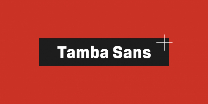 Tamba Sans font preview