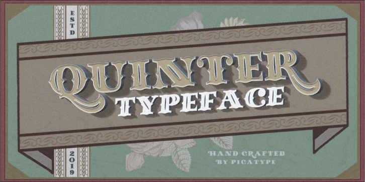 Quinter Typeface font preview
