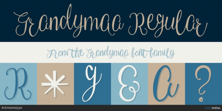 Grandymaa font preview
