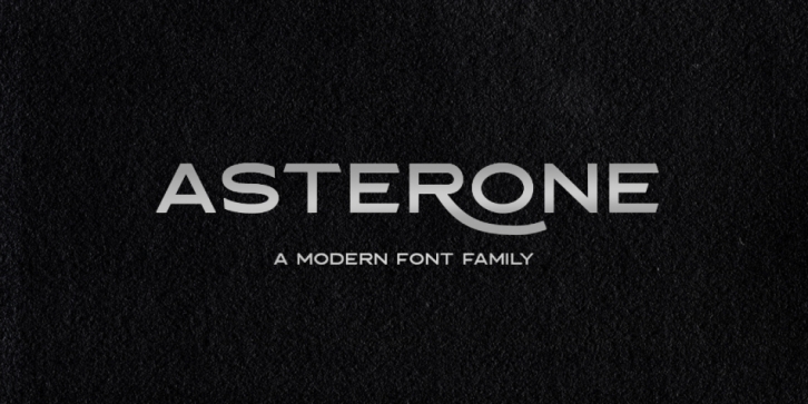 Asterone font preview