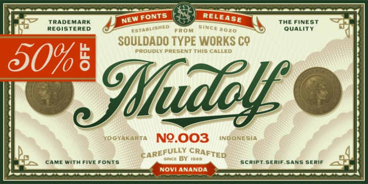 NS Mudolf font preview